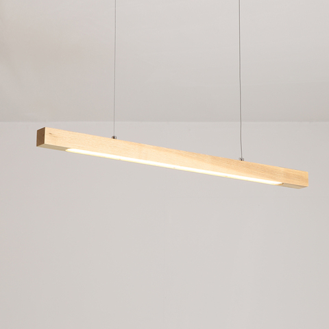 Lampe suspendue en bois de cire blanche en bois au design nordique japonais moderne, design d'intérieur, idéal pour une salle à manger, une cuisine ou un Bar ► Photo 1/6