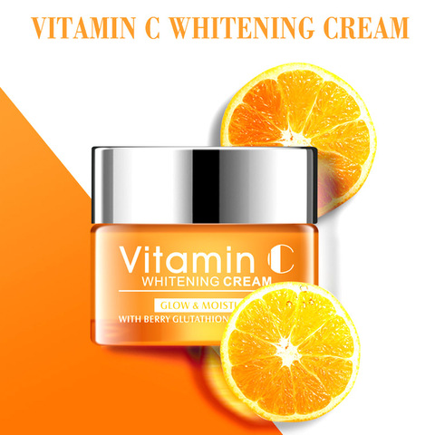 Crème de soin pour la peau, éclaircissante et revitalisante, eau délicate hydratante, vitamine C, 50g ► Photo 1/6