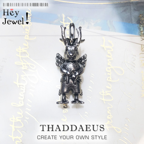 Pendentif étrange lapin, 2017 tout nouveau Bijoux de mode Thomas Style Bijoux Punk 925 en argent Sterling cadeau pour Ts femme et rebelle hommes ► Photo 1/6