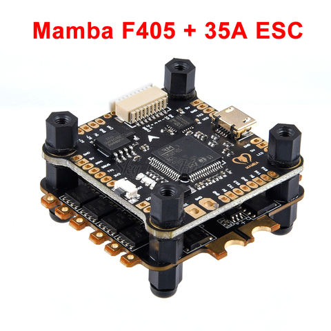 Mamba F405 contrôleur de vol et REV35 35A BLheli_S 2-6S 4 en 1 ESC, capteur de courant intégré pour modèles de Drone FPV Racer RC ► Photo 1/6