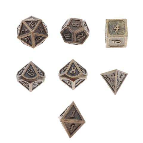 7 pièces jeu de dés polyèdre jeu de société dés pour RPG mdn RPG MTG D20 D12 D10 D8 D6 D4 jeu de Table ► Photo 1/6