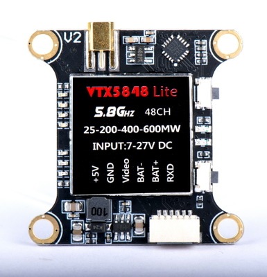 Module émetteur vidéo VTX5848 LITE 48ch, 5.8G, 25/100/200/400/600mW commutable, contrôle OSD pour FPV ► Photo 1/5