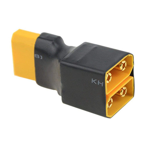 XT90 Series Connector RC Battery ESC Connector No Wire Adapter 1F2M 1 female to 2 male ► Photo 1/5