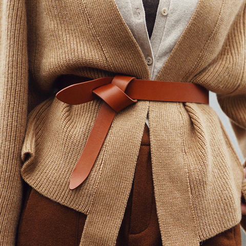 CETIRI – ceinture en cuir véritable, haute qualité, haut Grain, mode femme, décoration robe pull, manteau à carreaux, ceinture de taille ► Photo 1/4