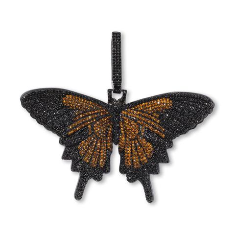 Grand papillon cubique en zircon CZ 70x60mm, breloques de connecteur pavé, pendentif de collier ► Photo 1/6
