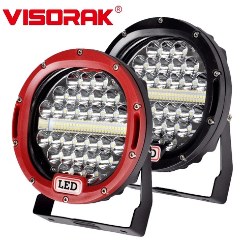 VISORAK-barre lumineuse de travail, 2 pièces, 7 pouces, pour voiture tout terrain 240, pour 4x4 4WD ATV UTV SUV LED, pour camion 4WD 4x4 UTV ► Photo 1/6