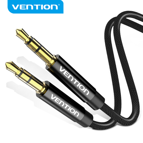 Vention Aux câble audio Jack 3.5mm mâle à mâle câble Aux pour haut-parleur de voiture casque stéréo haut-parleur MP3/4 PC câble haut-parleur ► Photo 1/6