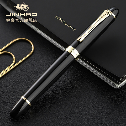 JINHAO – stylo à encre de haute qualité, stylo à plume de luxe, noir, pour l'école et le bureau, 450 ► Photo 1/6