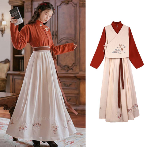 Filles japonais Style traditionnel Kimono robe Vintage femme Oriental chinois broderie Costume Haori Yukata vêtements asiatiques ► Photo 1/6