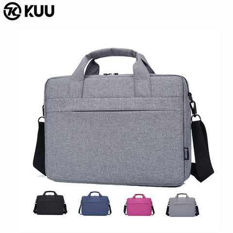 KUU ordinateur portable sac à main manchon étui de protection sac à bandoulière ordinateur portable étui de transport étanche pour 15.6 pouces Macbook Air Lenovo Dell ► Photo 1/6