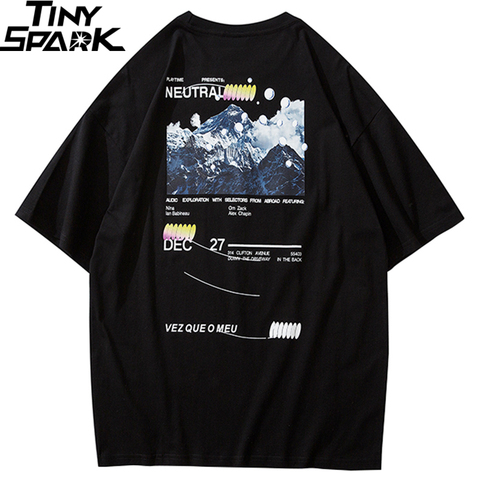 Hip Hop T-Shirt hommes 2022 Streetwear Iceberg imprimé T-Shirt manches courtes coton T-Shirt style décontracté mode noir Harajuku T-Shirt ► Photo 1/6