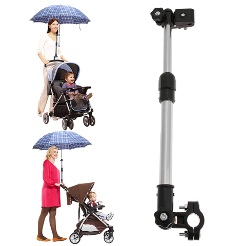 Support de montage poussette accessoires bébé poussette porte-parapluie réglable bébé chariot Parasol étagère vélo vélo parapluies support ► Photo 1/6