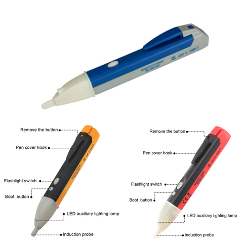 Crayon de test d'induction sans contact, voltmètre AC110V 220V, sonde de tension, compteur électrique, détecteur de puissance, testeur ► Photo 1/6