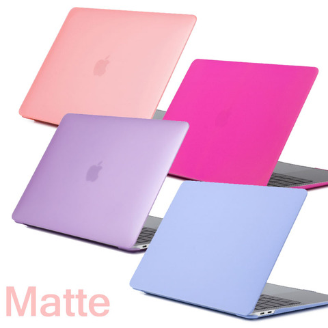 Coque solide pour MacBook Pro 13 Pro 15 2016 2022 Touch Bar, étui rigide mat pour Mac book Air Pro Retina 11 12 13 15 ► Photo 1/6