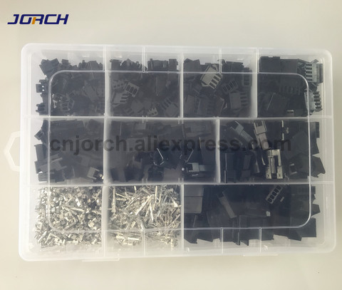 Kit de connecteurs de câble femelle et mâle, 1080 pièces, 2 broches/3 broches/4 broches/5 broches, pas de 2.54mm, JST SM2.54 ► Photo 1/2