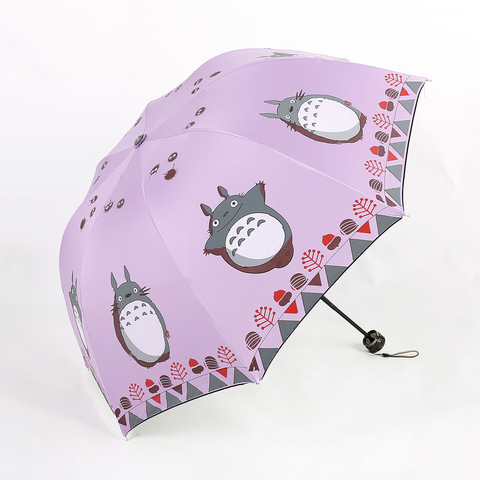 Parapluie pliable pour enfants, mon voisin Totoro, mignon, Collection de dessin animé, Dragon et chat, pour enfants ► Photo 1/6