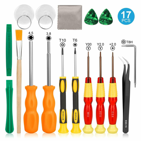 Bevigac 17 en 1 professionnel jeu de sécurité Bit réparation outils tournevis Kit ensemble pour Nintendo nintention Switch 3DS 2DS Gamecube ► Photo 1/6