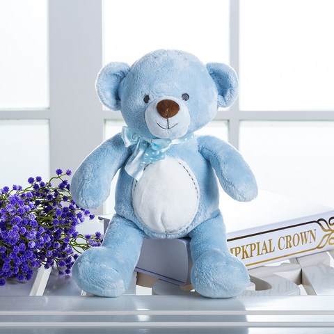 Haute qualité Super mignon ours animaux en peluche jouets en peluche pour filles garçons bébé Bithday cadeau de noël bleu ours en peluche, 33CM ► Photo 1/5