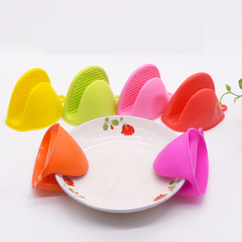 1pc épaissir Silicone cuisson four mitaines four à micro-ondes gant isolation antiadhésif anti-dérapant poignées bol Pot Clips cuisine Gadgets ► Photo 1/6