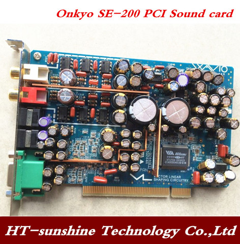 Onkyo-carte son SE-200PCI d'occasion, compatible 24bit/192KHz, 64 bits, 1 pièce, fréquence d'échantillonnage, livraison gratuite ► Photo 1/2