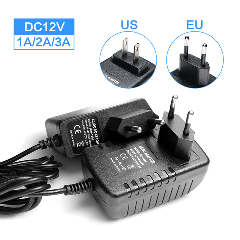 Adaptateur d'alimentation DC 12 V 1A 2A 3A réglable DC 12 V Volt adaptateur d'alimentation chargeur commutation 5 V 220 V à 12 V pour lampe de lumière LED ► Photo 1/6