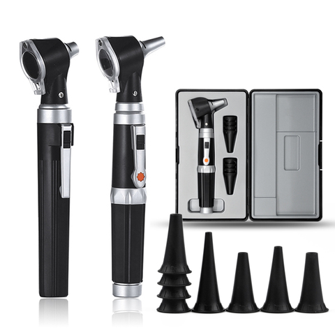 Nouveau Professionnel Otoscopio De Diagnostic Kit Soins de L'oreille Médicale Endoscope LED Portable Otoscope ► Photo 1/6