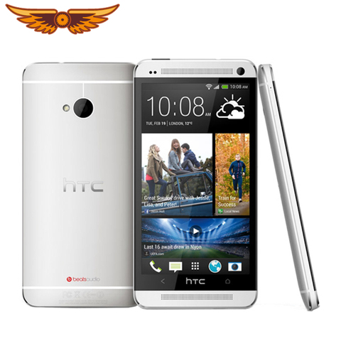 HTC – téléphone portable One M7 débloqué, écran tactile de 4.7 pouces, Quad Core, caméra de 4 mpx, 32 go de ROM, 2 go de RAM, 1080i, 2300mAh, Android ► Photo 1/6
