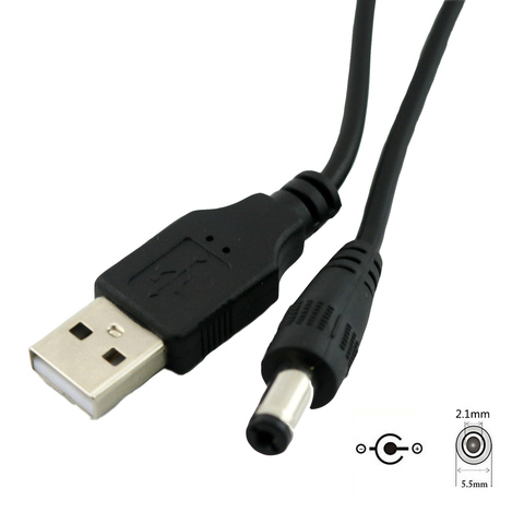 Prise USB vers connecteur de baril 5.5mm/2.1mm 5.5 à 2.1 cc, convertisseur d'interface de chargeur ► Photo 1/6