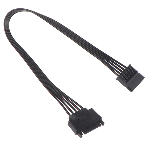 Câble d'alimentation SATA 15 broches mâle vers femelle, 30CM, pour disque dur SSD, pour PC ► Photo 1/6