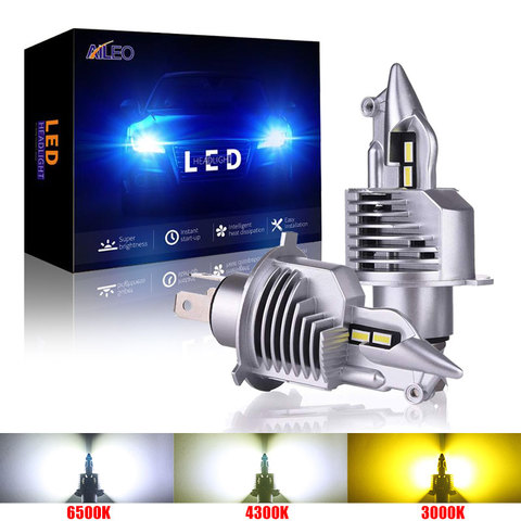 AILEO-ampoule de voiture de chasseur H4 9003 HB2, ampoule phare de voiture 72W 12V 24V 6000K 4300K 3000K, lampe automatique Super Led H4 puce CSP 16000LM ► Photo 1/6