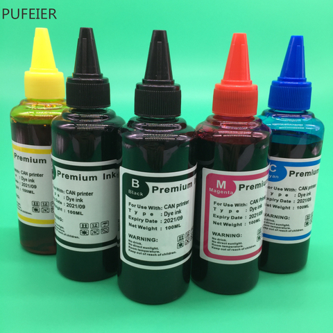 Encre à base de colorant pour Canon PIXMA IP7250 IP8750 MG5450 MX725 MX925 MG6450 MG5550 IX6850 MG5650 5 pièces, PGI-550 CLI-551 PGI550 CLI551 ► Photo 1/6