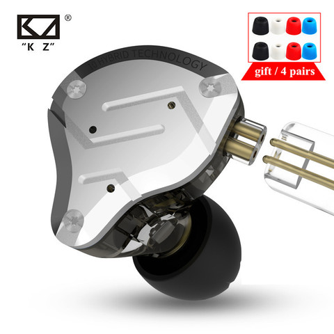 KZ – casque d'écoute hybride ZS10 PRO 4BA 1DD en métal, écouteurs intra-auriculaires de Sport, stop-bruit, KZ ZSX ZSN ZST x AS16 V90 AS10 C12 ► Photo 1/6