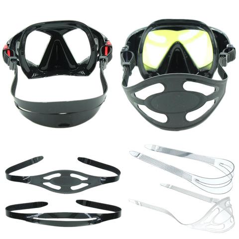 Masque universel en Silicone à haute élasticité, sangle de protection capillaire pour plongée libre et Snorkeling ► Photo 1/6