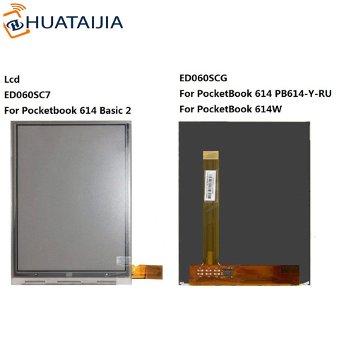 Écran LCD 6 pouces ED060SCG ou ED060SC7 pour PocketBook 614 PB614-Y-RU pour PocketBook 614W, lecteurs électroniques pour Pocketbook 614 Basic 2 ► Photo 1/3