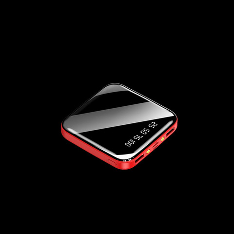 10000mAH Mini Banque Portative De Puissance Avec Support De Téléphone Double USB Sortie Powerbank Led Lampe De Poche Banque De Puissance Pour Téléphone Intelligent ► Photo 1/6