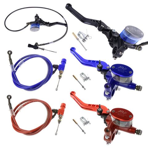 Kit d'embrayage hydraulique pour moto 7/8, levier CNC, tuyau d'huile de tricot, maître-cylindre ~ 250cc, accessoires de freins pour moto, 125 