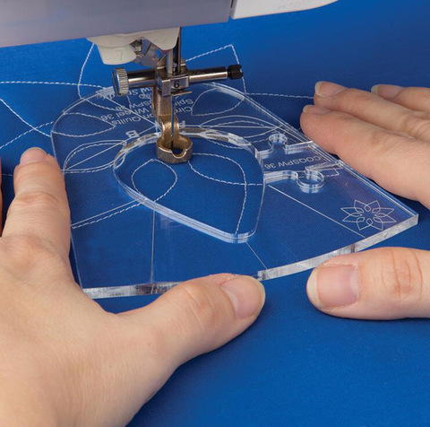 Ensemble d'échantillons de gabarit de règle pour machine à coudre domestique, 1 ensemble = 6 pièces # RL-06 ► Photo 1/6