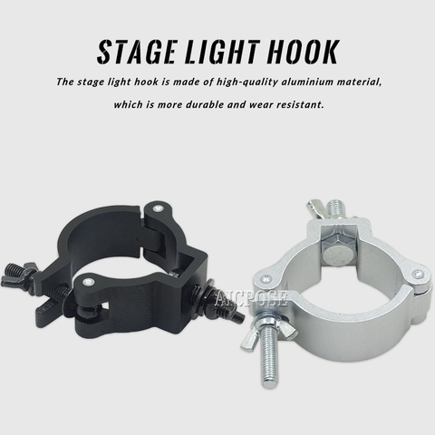 Crochet de lumière de scène en alliage d'aluminium, pince de suspension pour éclairage de scène, robuste, Kit d'éclairage de théâtre, 48-51mm, 100kg ► Photo 1/6