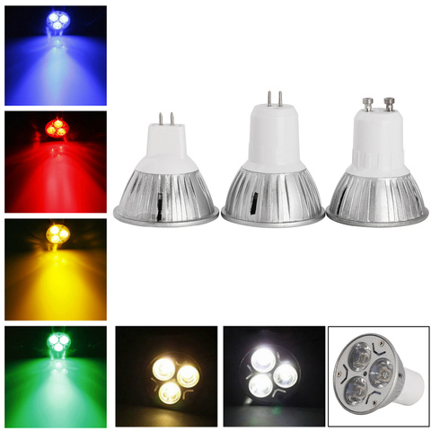 Ampoule LED variable pour projecteur, 3W, MR16 GU10 GU5.3 12V 110V 220V, lampe blanche de remplacement, lampes halogènes 30W ► Photo 1/6