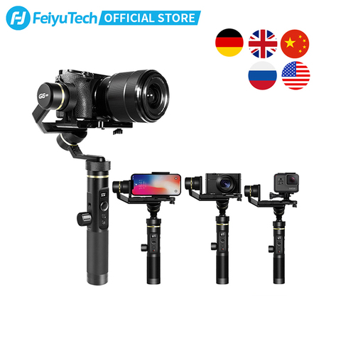 FeiyuTech Feiyu G6 Plus poignée 3 axes stabilisateur de cardan résistant aux éclaboussures pour caméra Sony de poche sans miroir GoPro Hero 8 7 6 ► Photo 1/6