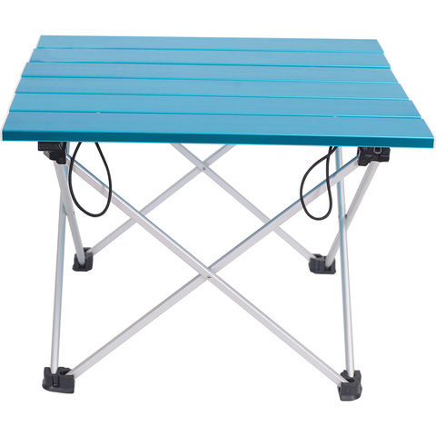 Table pliante en aluminium, bureau de Camping ultraléger, d'extérieur, pour Camping plage Backyards, BBQ Party, taille S ► Photo 1/6