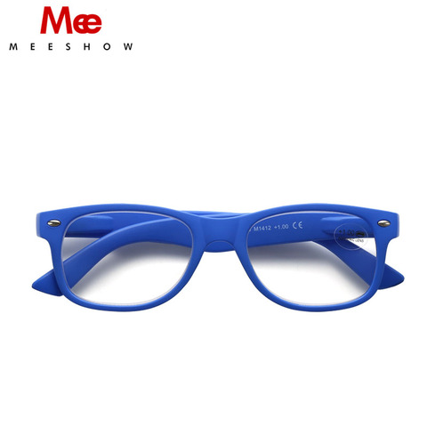 MEESHOW-lunettes de lecture classiques pour hommes et femmes, + 3.00, pochette de lecteur à la mode incluse M1415 ► Photo 1/6