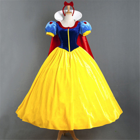 Robe de princesse blanche-neige pour filles, Cosplay, Costume de fête d'halloween, dessin animé, pour adultes ► Photo 1/5