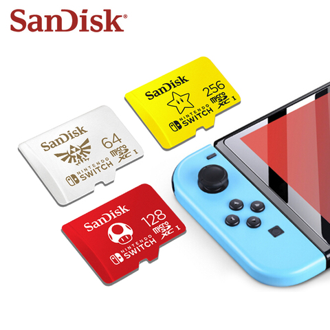 SanDisk 128GB micro carte sd Nintendo Switch autorisé 64GB 256GB cartao de mémoire tf cartes mémoire pour carte d'extension de jeu ► Photo 1/6