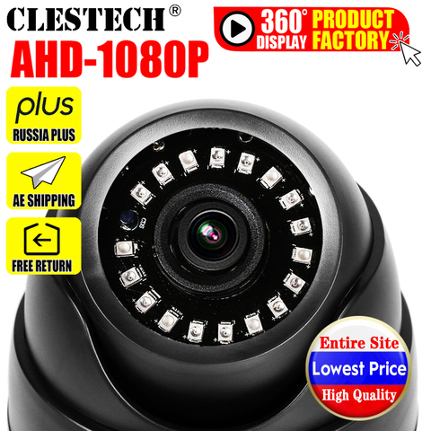 Mini caméra de sécurité dôme intérieure en plastique, panneau NANO LED, CCTV AHD 720P 1080P 1MP 2MP AHD, lentille 3.6MM ► Photo 1/6