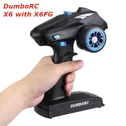 DumboRC X6 RC transmetteur 2.4G 6CH avec récepteur X6FG RC voiture accessoire télécommande bateau réservoir RC véhicule modèle jouet pièces ► Photo 1/6