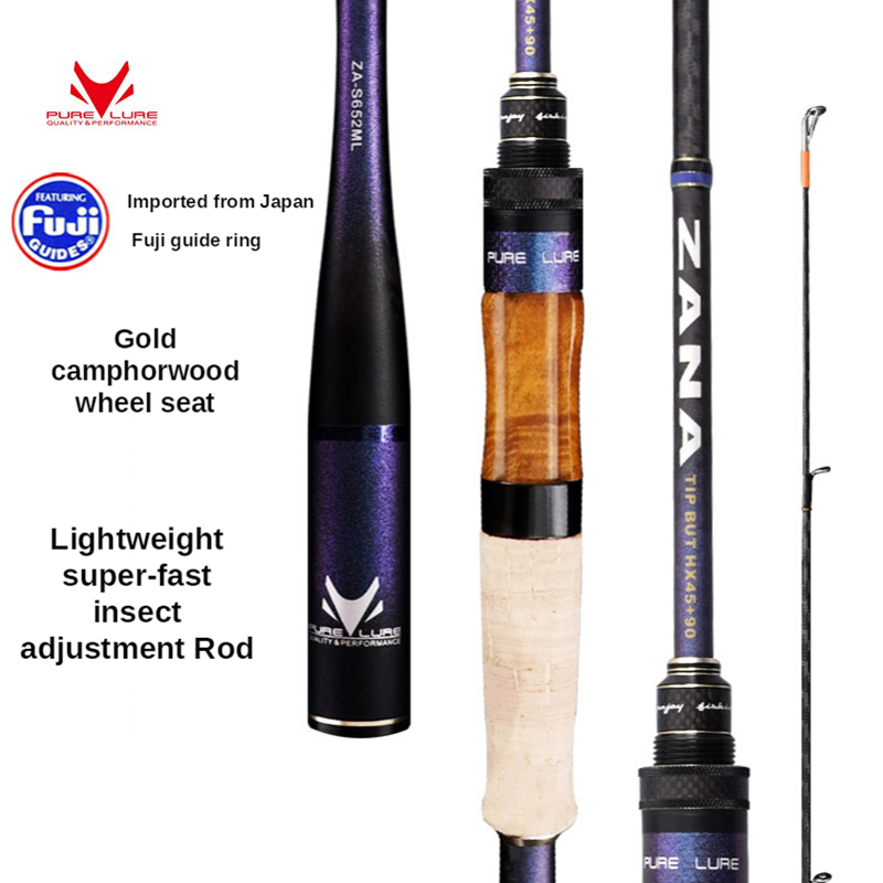 PURELURE – canne à pêche spinning et casting universelle à haute teneur en carbone, accessoire à action rapide, guide Fuji ► Photo 1/5