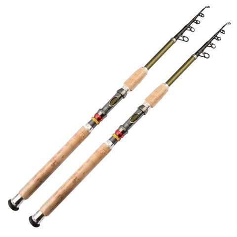 Canne à pêche Feeder spinning télescopique ultralégère de 2.1M, 2.4M, 2.7M, 3.0M, 3.6M, accessoire de voyage et de Surf ► Photo 1/6