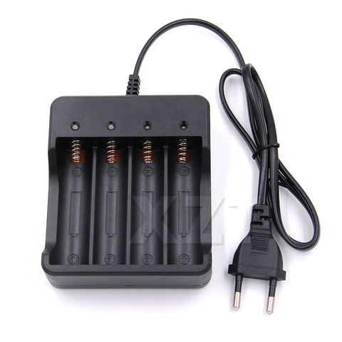 Chargeur de batterie Intelligent 4 2 1 fentes, haute qualité, avec protection contre les courts-circuits, pour batterie rechargeable au lithium-ion 4x18650 ► Photo 1/4