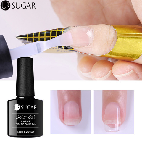 UR SUGAR – gel à ongles acrylique, 7.5ml, extension, construction rapide, vernis rose clair, constructeur de pointes, UV, Art de manucure et de pédicure ► Photo 1/6